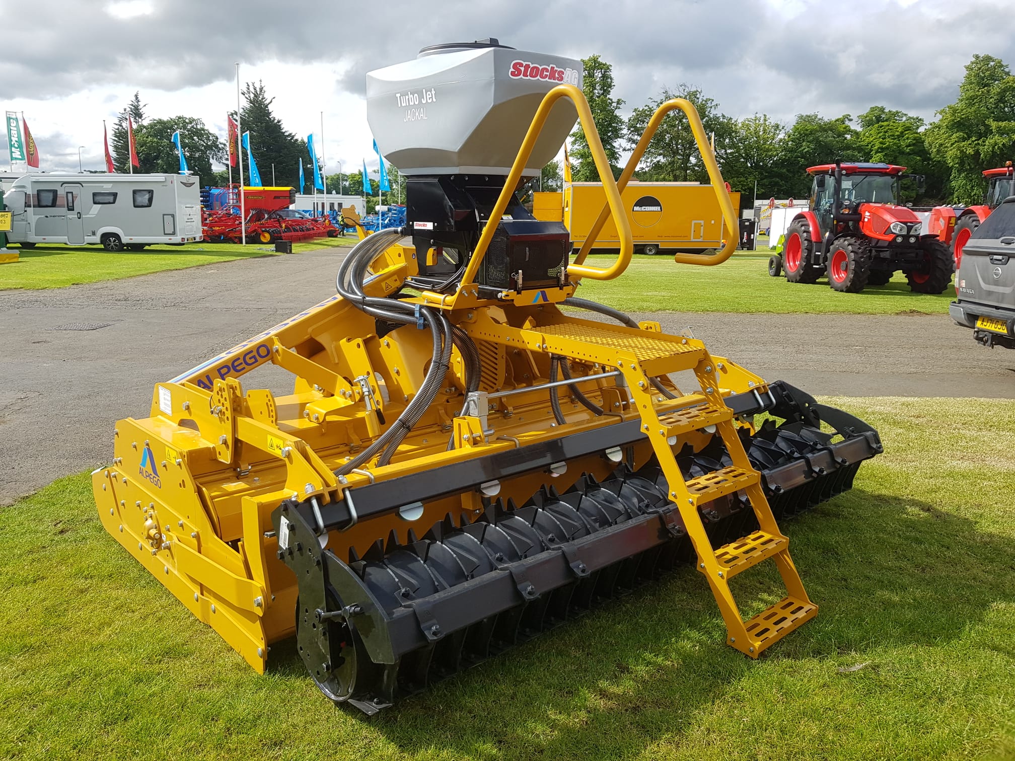 Alpego Inversa Stone Burier on display at the Royal Highland Show